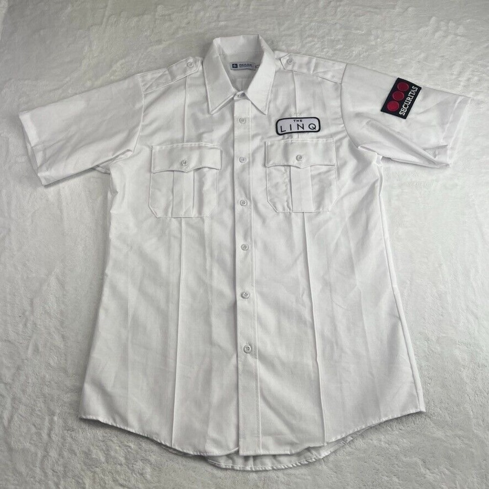 Linq Casino Hotel‎ Security Guard Shirt Employee Button Shirt Mens Medium Vegas